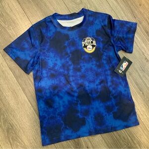 Philadelphia 76ers NBA Blue Tie-Dye Shirt boys 10-12